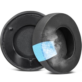SOULWIT Kühlgel Ersatz Ersatzpolster Ohrpolster für Razer ManO'War, Man O' War 7.1, Man O War Tournament Edition Gaming-Headset,Polster mit hochdichtem