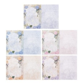 Ideen mit Herz Greeting Card Set with Envelopes, 10 Motif Cards, Blank, Colourful, Neutral, Flower Designs, DIN B6 (Hortensia 02)