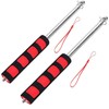 2 Pcs Handheld Telescoping Flag Poles, 1.6M/5.25Ft Stainless Steel Telescopic