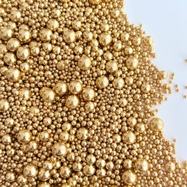 Gold Metallic Sprinkles (Mix, 40 Grams)