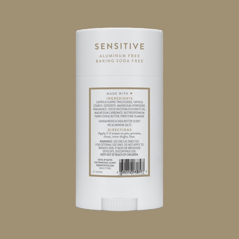 Native | Sandalwood & Shea Butter| Sensitive |Whole Body |Deodorant|