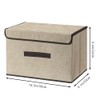 LELE LIFE Foldable Storage Box with Dustproof Lid and Handle,