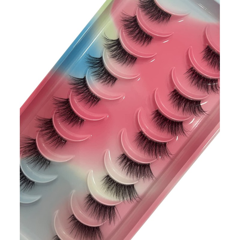 Half False Eyelashes, 10 Pairs False Eyelashes, Russian Strip Lashes,