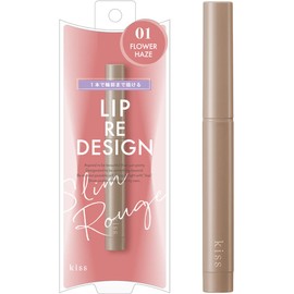 kiss Lip Redesign 01 Flower Haze, 0.02 oz (0.6 g), Lip Liner, M-shaped Lip, Mouth Angle