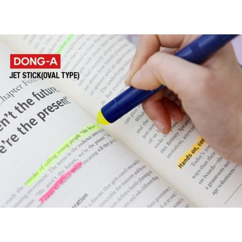 Donga Inkjet Safe Jet Stick Solid Gel Highlighter 3packs