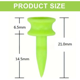 Vayfoni 50PCS Plastic Golf Tees - Golf Tees Plastic Set 21mm - Lightweight Durable Castle Tees for Driving Range Practice & Training Use (Light Green)