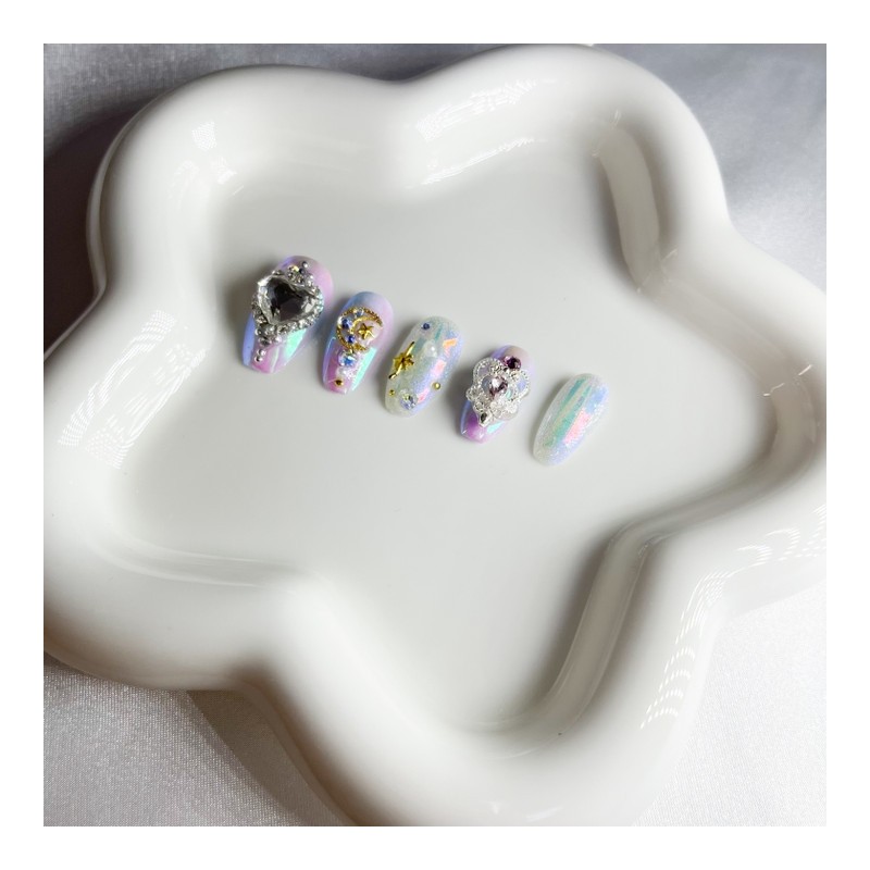 [Handmade Nail Tips] Magical Girl Nail Series 1: Moonlight Angel