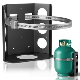 5 lb Propane Tank Mounting Bracket,Heavy Duty Propane Tank Holder,Propane Tank Hold Down for Rv,Campervan,Travel Trailer,Jeep and Overland Vehicles