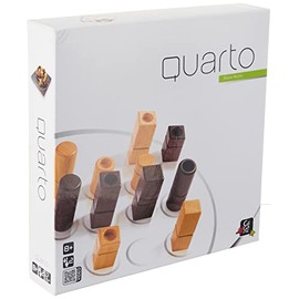 Quarto | Mensa Select Winner | Wooden Abstract Strategy Board Game for Kids and Adults Family Game Night Favorite | Learn to Play in Less Than 1 Minute | Ages 8+ | 2 Players | 15 Min