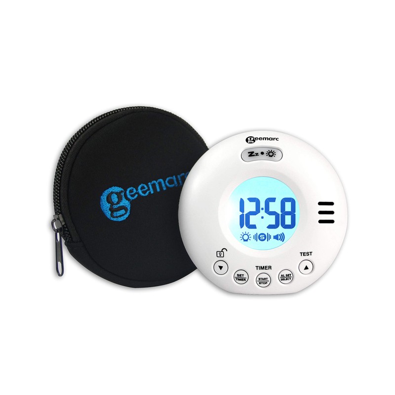 Geemarc Wake 'N' Shake Voyager - Travel Alarm Clock with