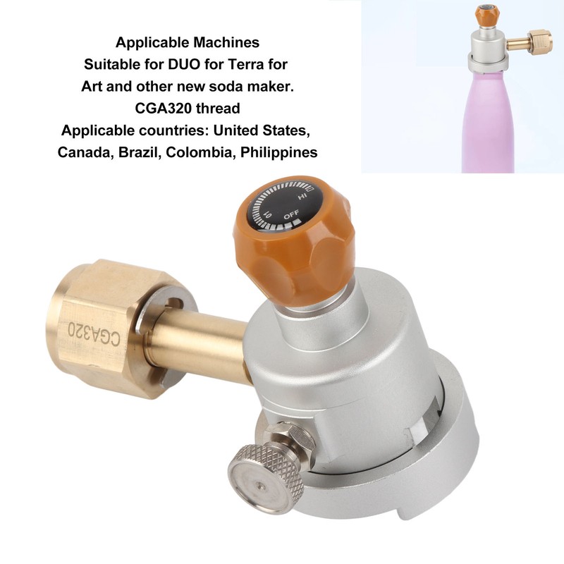 CO2 Filling Adapter for DUO for Terra for Art Soda