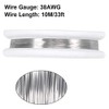 sourcing map 0.1mm 38AWG Heating Resistor Wire Nichrome Cable for