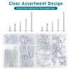 Self-Tapping Screws Assortment Kit - 140PCS Sheet Metal Screws for