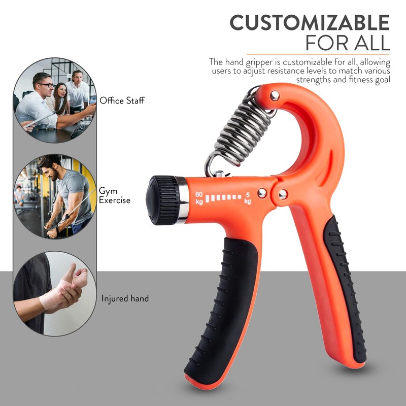Fk Sports Forearm & Hand Grip Strengthener With Adjustable Resistance