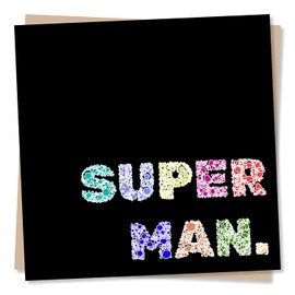 Birthday Card for Husband or Boyfriend - Super Man - Adorable Card For A Special Man