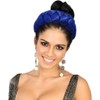 HeadWrap Hairband Pre-Tied Twisted Braid Headband (Blue, One size)