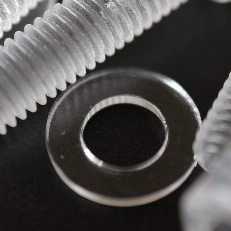 50 x Polycarbonate Allen Head Hex Head Plastic Machine Screws