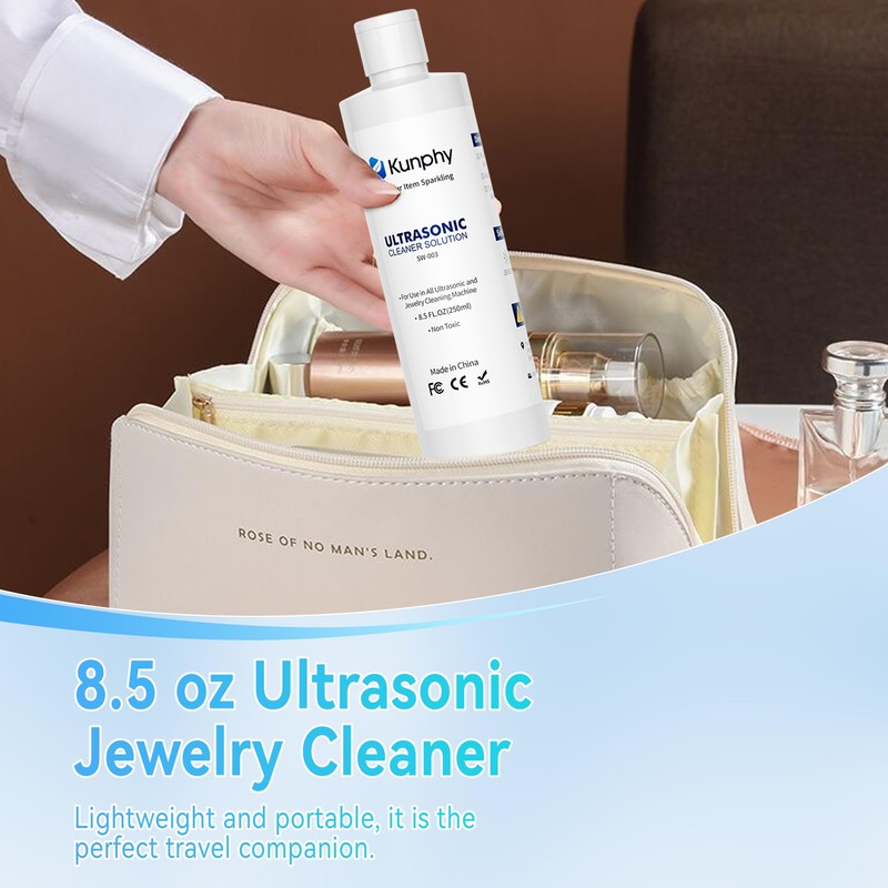 kunphy Sonic Jewelry Cleaner - Effective Solution for Cleaning Gold,