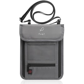 fugl Passport Case, Neck Lowering, Security Pouch, Skimming Prevention, Convenient Goods, Overseas Travel, gray