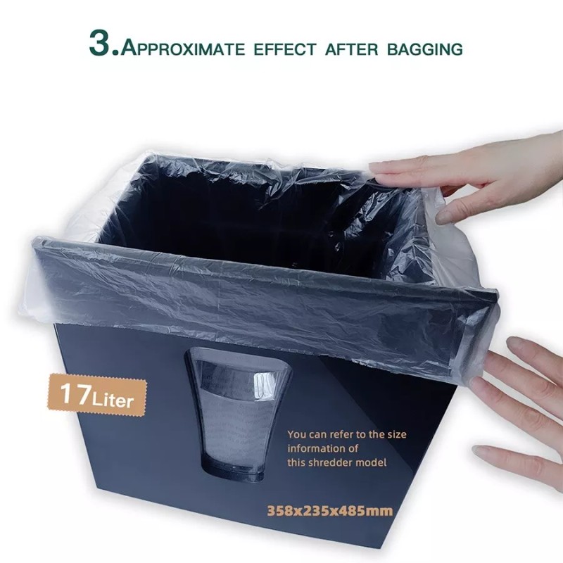 GAOKETOP Shredcare 50-Pack Paper Shredder Waste Bin Liners - Small