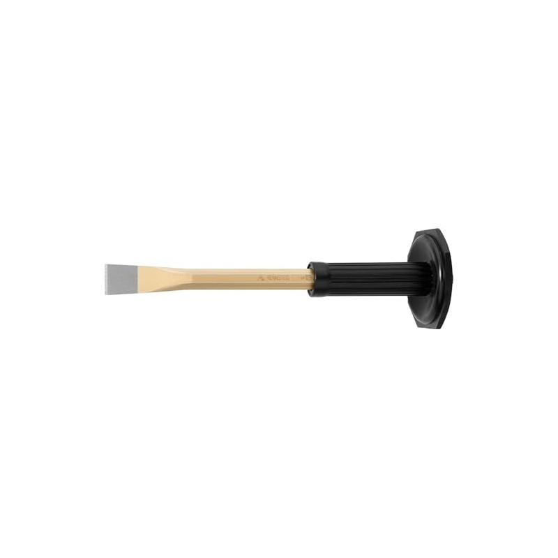 Rennsteig 351 250 1 Octagonal Painted Mason's Chisel with Handguard,
