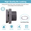 Ququyi 3/4 Inch PVC Bulkhead Water Tank Connector Adapter Fitting