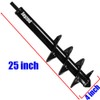 Auger Drill bit for Planting 4"X25" Garden Auger Spiral Drill