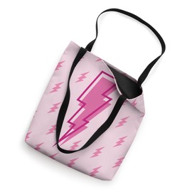 Pink Lightning Bolt Preppy Aesthetic Teen Room Decor Tote Bag