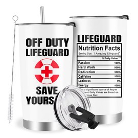 Farecnt Lifeguard Gift, Lifeguard Stainless Steel Double Wall Vacuum Insulated Tumbler 20oz