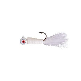 Lindy Fuzz-E Grub Jigs - White - 2 in - 1/8 oz (LFEG337)
