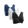 Basic Treasure Pack of 3 Seamless Comfort Bra with Zip,