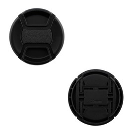 3 Pack 49mm Front Lens Cap Cover Protector + Elastic Anti-Loss Keeper Leash Holder Compatible for Sony Nikon Canon FujifiIm Olympus Panasonic Cameras with 49mm Thread Lens