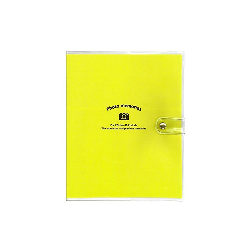 nakabayasi kaba-pokettoarubamu kg Paper 40 Sheets Storage , yellow-green