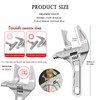 Adjustable Basin Faucet Pipe Pool Crescent Spanner Wrench Wrenches Plumbing