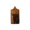 Geko Highland Cow Engraved Wooden Cheese Board