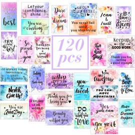 Outus 120 Pcs Motivational Encouragement Quote Cards Inspirational Kindness Appreciation Gratitude Business Cards Encouragement Mini Note Cards, 30 Styles, 3.5 x 2 Inch(Positive Style)