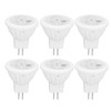 6pcs Brightness Dimming LED Spot Light Bulbs 360LM MR11 LED