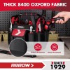 ARROW 12" Tool Tote Hard Base Electrician Tool Bag Open