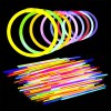 Kit de 100 pulseras LED fluorescentes de neón para fiestas