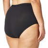 Bali Women's Stretch Brief Panty, Black, X-Large/8