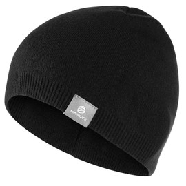 YANIKY Knitted Hat Women's Thermal Winter Hat Men's Beanie Hat Soft Sports Hat Breathable Winter Hat for Men and Women, black