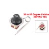 Sourcingmap NC AC 250 16A 30-85C Temperature Control Switch Capillary