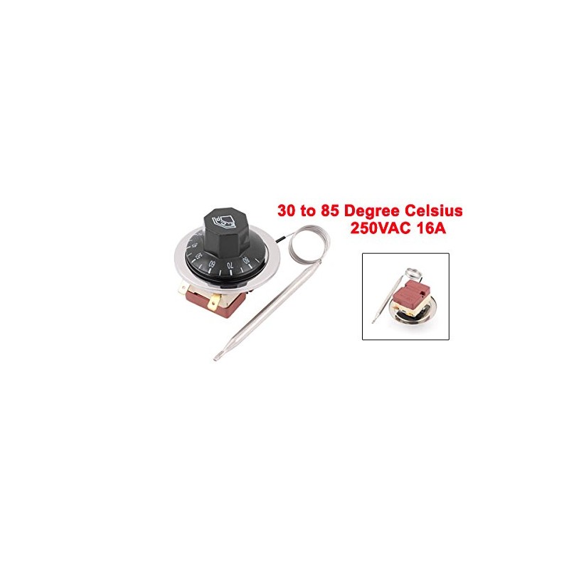 Sourcingmap NC AC 250 16A 30-85C Temperature Control Switch Capillary