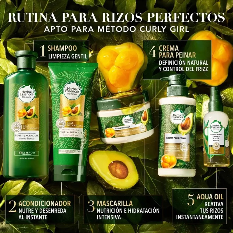 Acondicionador sin sal Herbal Essences Nutre e Hidrata 250 ml