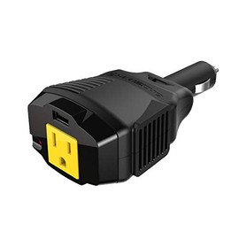 SCOSCHE PI100CL INVERT100 100W Mobile Power Inverter with 1 AC Outlet, 12W USB Port and a 12V Car Power Plug