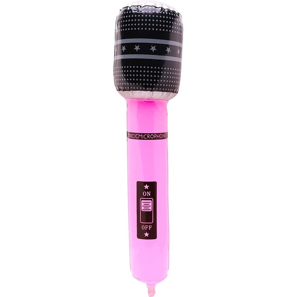 Toyland® 40cm Neon Pink Inflatable Microphone – Novelty Party Decoration