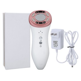 Mini HIFU Face Beauty Machine Hot Compress Promote Collagen Ultrasonic Skin Rejuvenation Device 100‑240V US Plug