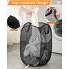 Durable Collapsible Laundry Baskets, Upgrade Foldable Pop Up Hamper for