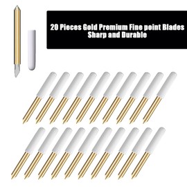 Niantime 20PCS Premium Fine Point Blade Compatible for Cricut Maker/Maker 3 Cutting Machines, Replacement Cutting Blades Compatible with Explore Air/Air 2/Explore Air 3, (Premium Fine Point Blades)