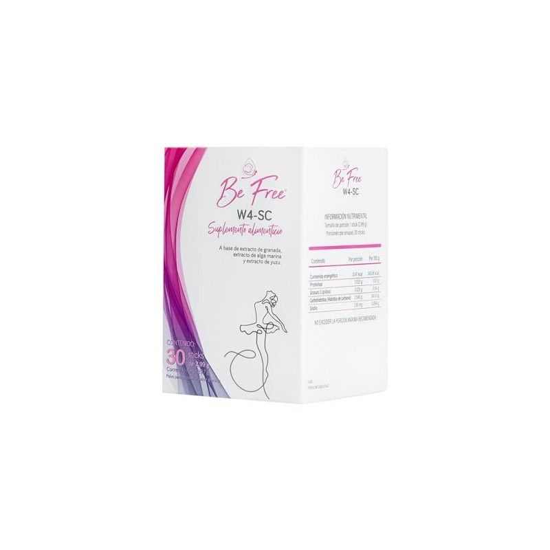 Be Free - W4-SC, Suplemento Alimenticio, 30 Sticks de 3gr,